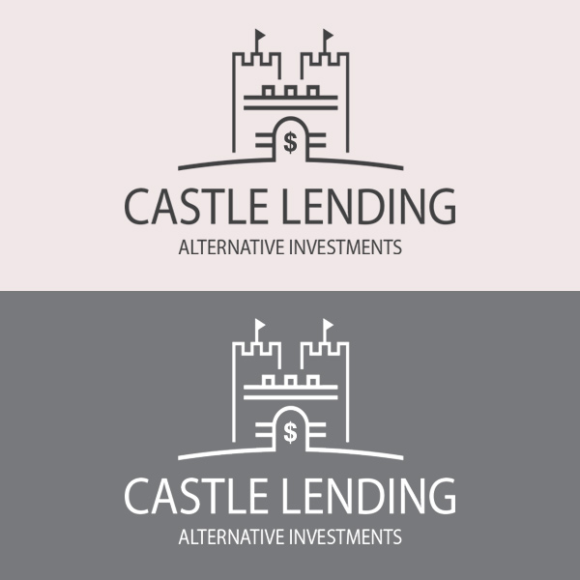 a castle logo for castle lending.