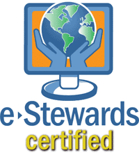 the e - steward certified logo.