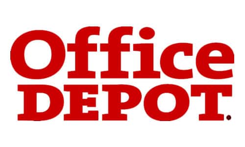 the office depot logo.