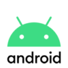 a green icon with two eyes and a black background.