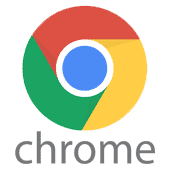 the logo for google chrome.