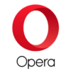 the opera logo.