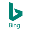 a green logo with the word bing on it.
