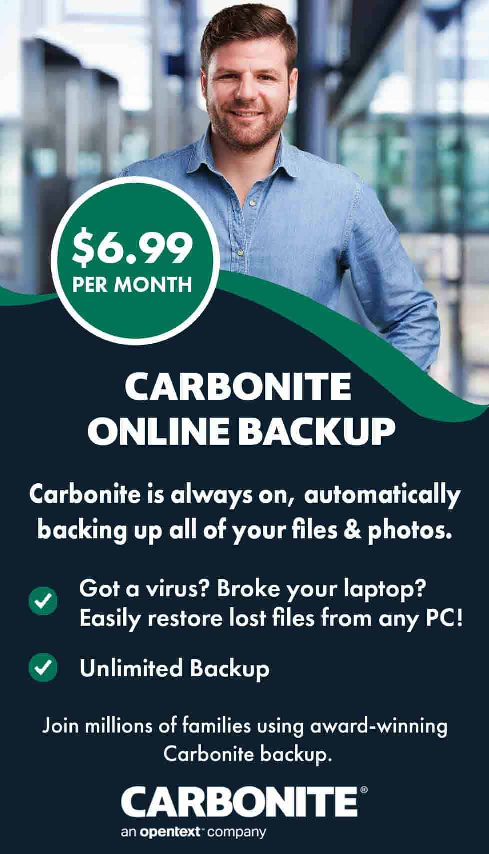 Sign Up For Carbonite Safe Cloud Backup