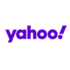 a yahoo logo with the word yahoo on it.