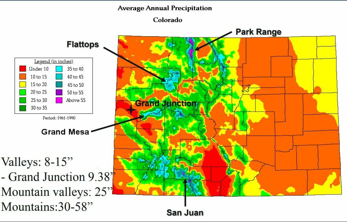 Climate Of The Western Slope - Western Colorado