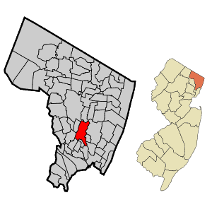 Hackensack NJ Location In Bergen County New Jersey - Map showing Hackensack's location in Bergen County and Bergen County's location in NJ