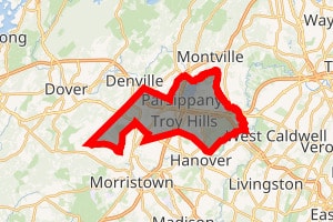 Location Of Parsippany, NJ - Map Of Parsippany-Troy Hills, New Jersey 07054