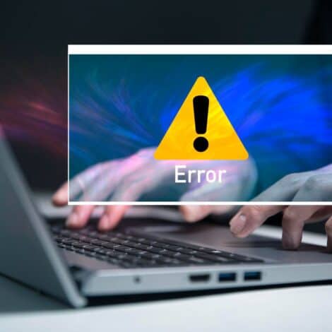 Laptop with Windows BlueScreen Error