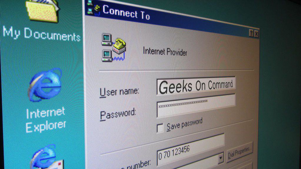 a network connection login screenshot