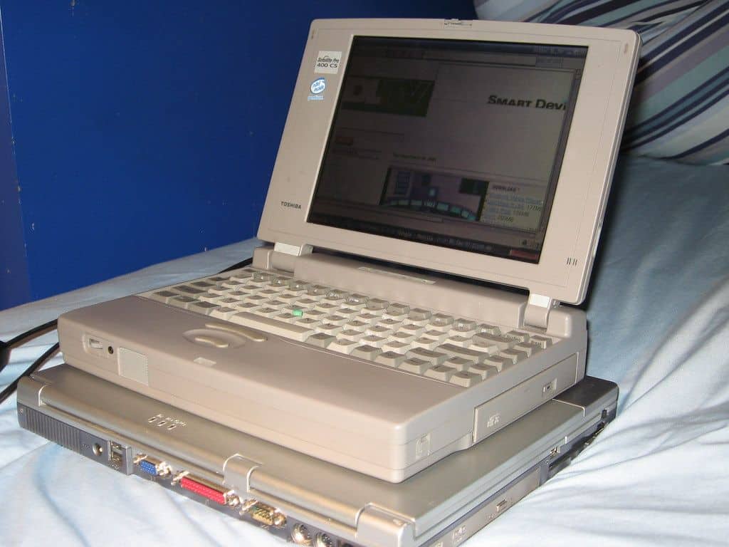 A very very old laptop.