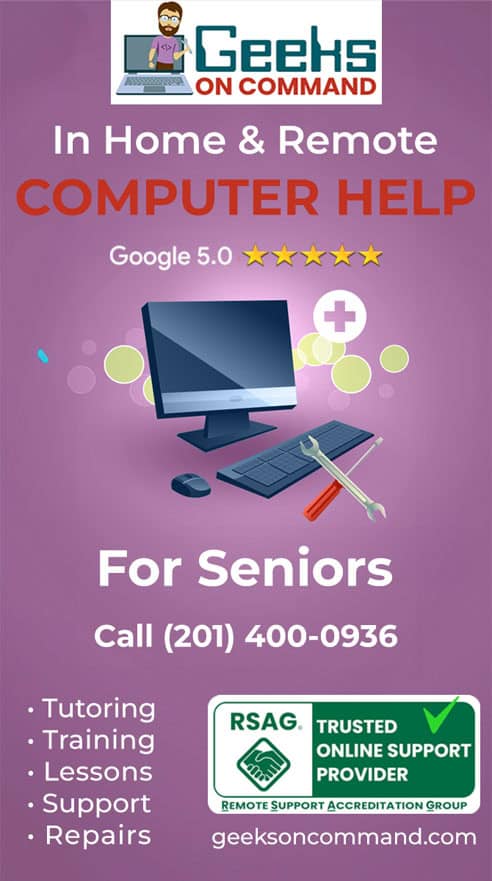 In Home & Remote Computer Help For Seniors - Geeks On Command